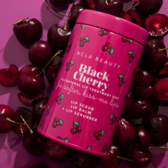 NCLA Beauty Black Cherry Lip Care Set | Lip Care Duo + Scrubber - Picture 2 of 4